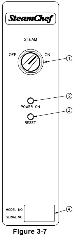 Cleveland 22CGT3 Natural Gas 3 Pan Countertop Steamer-7
