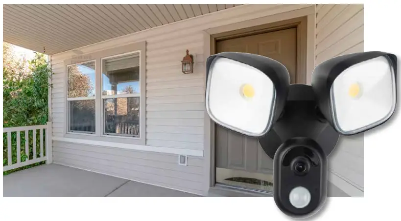 Brilliant 21891 06 Smart Ally Floodlight and WiFi Camera