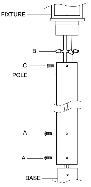 LIGHTING NEW YORK 592PHMS Two Light Outdoor Pier Mount - fig2