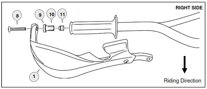 SW MOTECH HPR 00 666 30100 Hand Protector Kit - Preparation 2