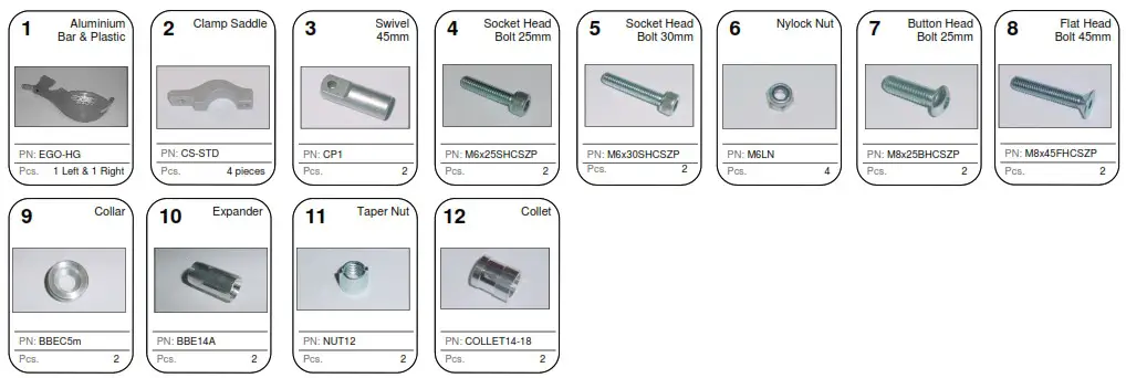 SW MOTECH HPR 00 666 30100 Hand Protector Kit - Preparation 3
