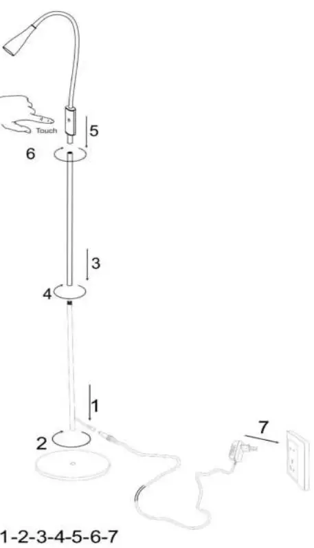 LUCIDE-ZOZY-Floor-reading-lamp-LED-Dim.-1x4W-3000K-3-StepDim-FIG2