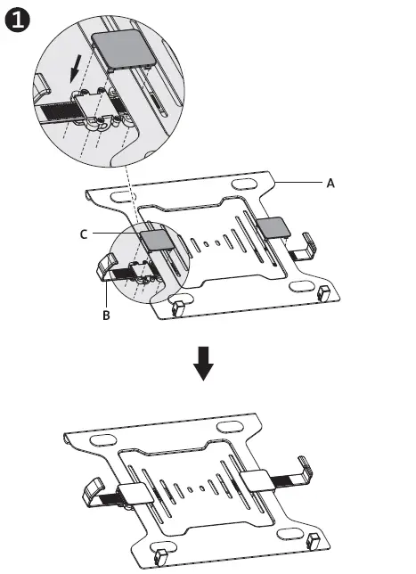 Kensington K53801 Universal Laptop Holder for Monitor Arms fig (3)