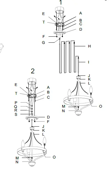 Hunter-19803-Merlin-Three-Light-Chandelier-1