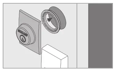 Model FC93 Install the cylinder and ring into the top hole