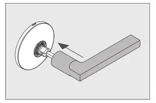 Model FC93 Install the knob lever a