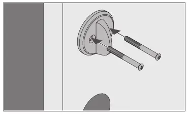 Model FC93 Install the thumbturn a
