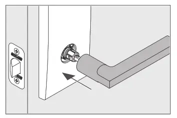 Model FCT93, Install the knob lever a