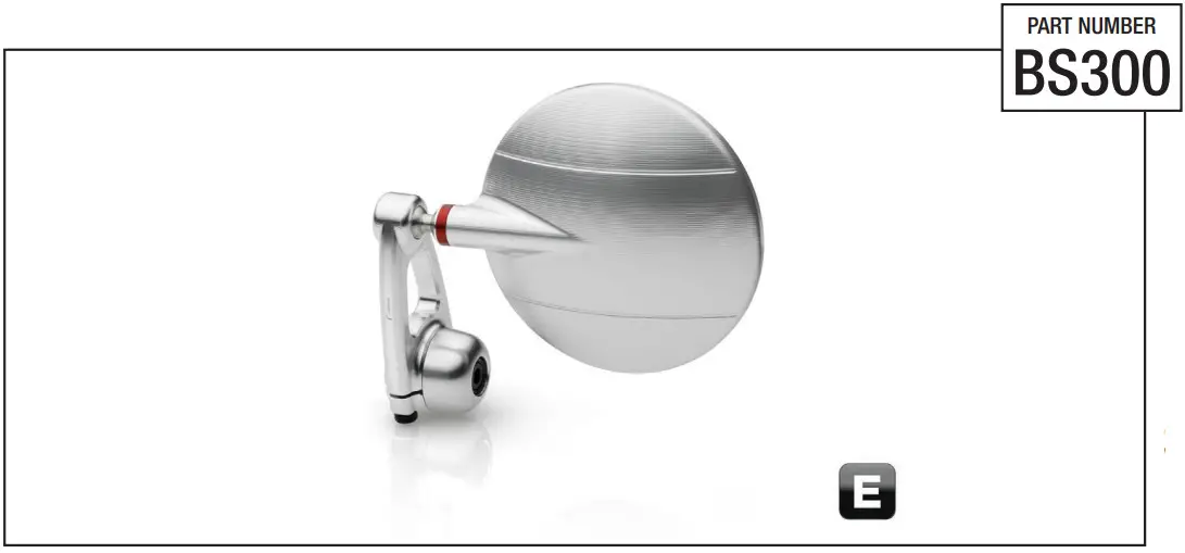 rizoma MI BS300 00 Rearview Mirror - Figure 1