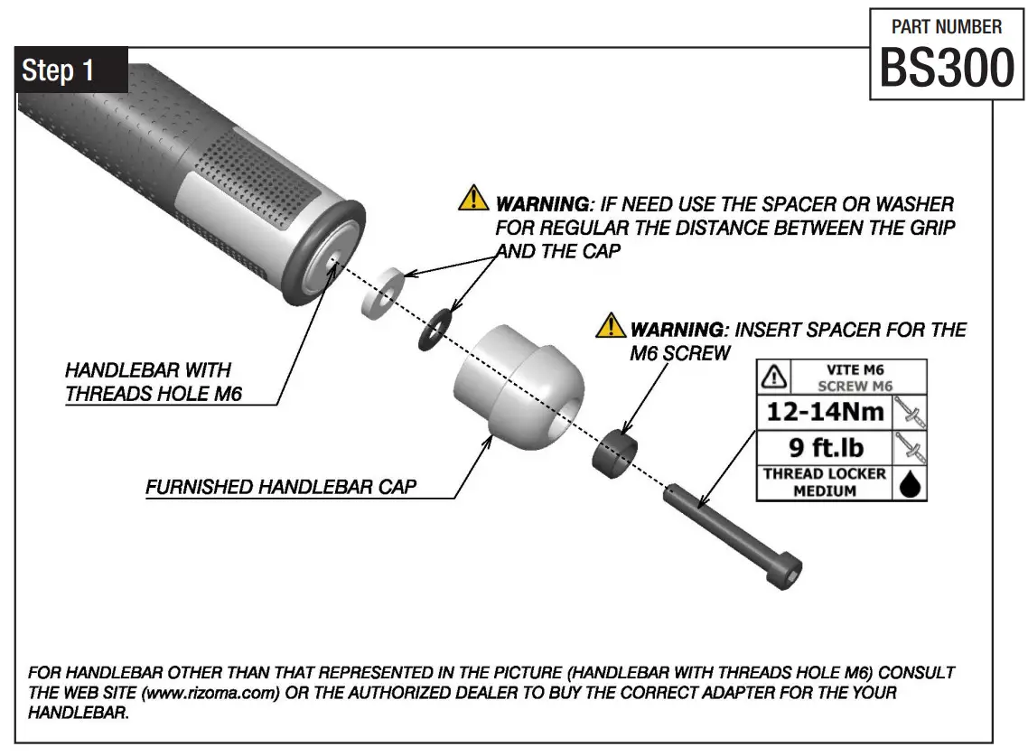 rizoma MI BS300 00 Rearview Mirror - Figure 4