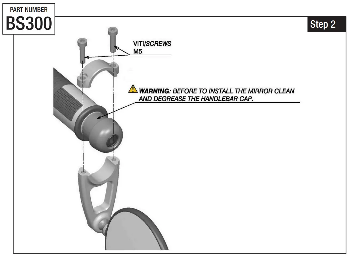 rizoma MI BS300 00 Rearview Mirror - Figure 5
