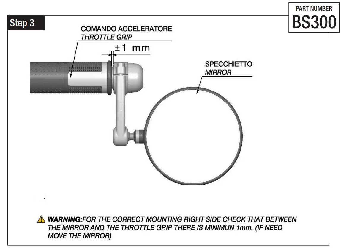 rizoma MI BS300 00 Rearview Mirror - Figure 6