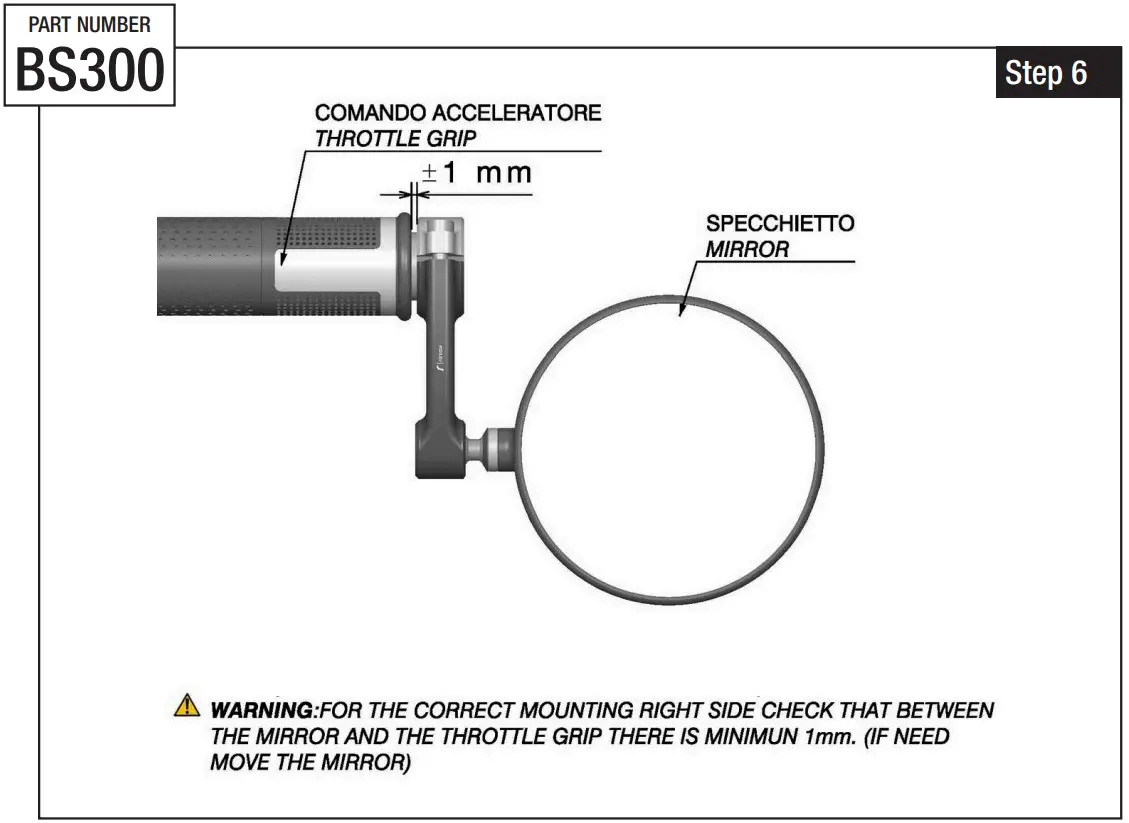 rizoma MI BS300 00 Rearview Mirror - Figure 9