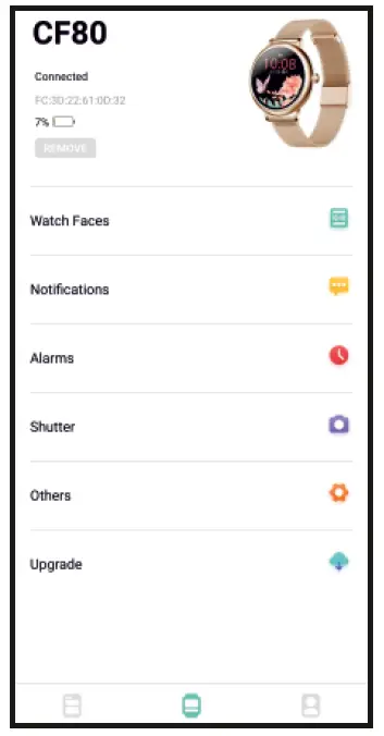 IP67 Smartwatch Garett Women Emma Gold Steel-4