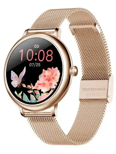 IP67 Smartwatch Garett Women Emma Gold Steel