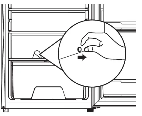 Lec L5017W-S-B White Under Counter Larder Fridge 12