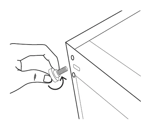Lec L5017W-S-B White Under Counter Larder Fridge 6