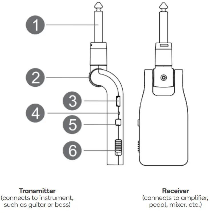 Royale RYWRLSSGTRA 2.4 GHz Wireless Guitar - OVERVIEW
