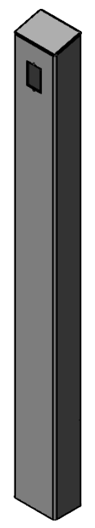 PEOESTAL PRO ADA SS TWR 60 ADA Compliant Stainless Steel Square