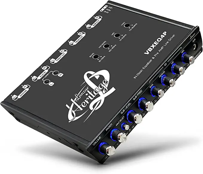 Lanzer VBXEQ4P 4 Band Adjustable Parametric Equalizer