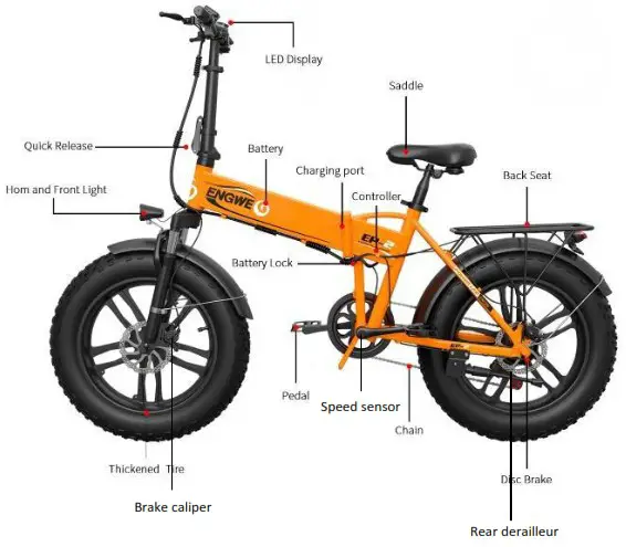 ENGWE BIKES EP 2 750W Folding Electric Mountain Bike - Assembling