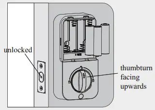 hugolog keyless entry door lock - Detect left right hand door installation A