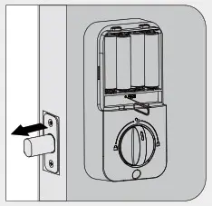 hugolog keyless entry door lock - Detect left right hand door installation C