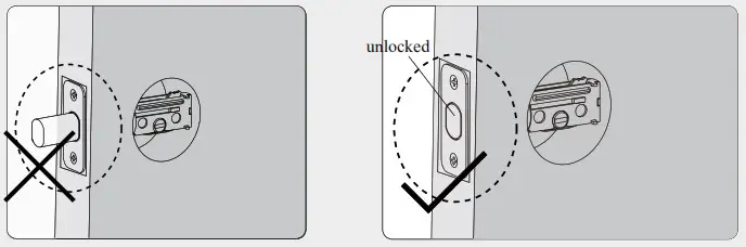 hugolog keyless entry door lock - Install exterior assembly A