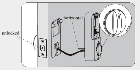 hugolog keyless entry door lock - Install interior assembly C