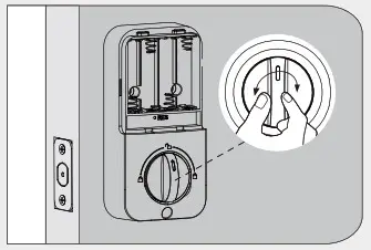 hugolog keyless entry door lock - Install interior assembly D