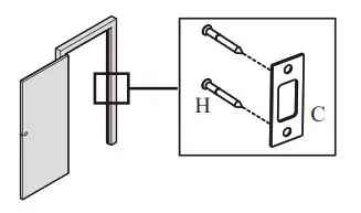 hugolog keyless entry door lock - Is the door edge chiseled B