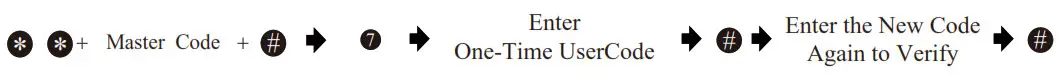 hugolog keyless entry door lock - Quick Set Up - Add One-Time User