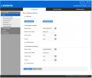 LINKSYS E7350 AX1800 - Basic Router Settings