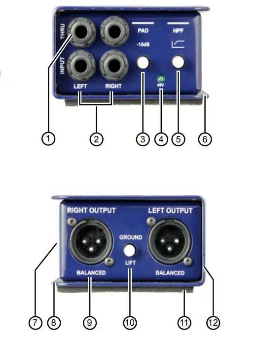 Radial engineering J48 1-channel Active 48v Direct Box - Figure 1