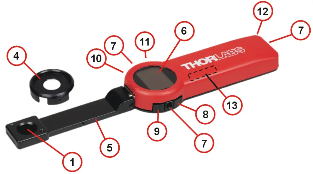 THORLABS PM160T Series Thermal Sensor Power Meter with Bluetooth and USB - fig 2