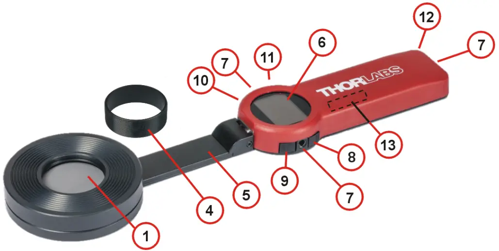 THORLABS PM160T Series Thermal Sensor Power Meter with Bluetooth and USB - fig 3