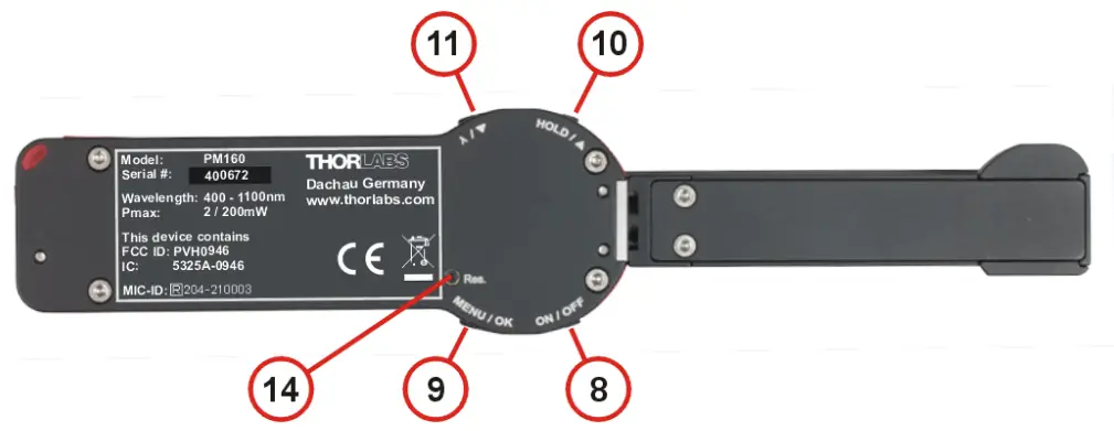 THORLABS PM160T Series Thermal Sensor Power Meter with Bluetooth and USB - fig 4
