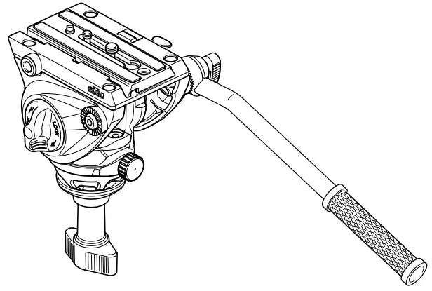 Manfrotto MVH500A Fluid Video Head with Flat Base -
