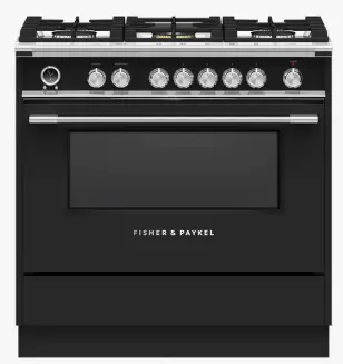 FISHER PAYKEL KICKOR36B1 Classic Freestanding Range Black Kickstrip