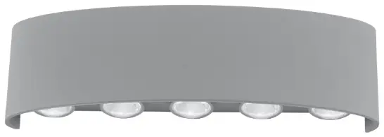 Paul Neuhaus 833579 CARLO LED Wall Light Silver Colored Oval Shape
