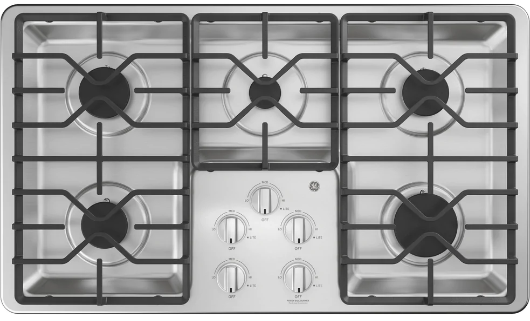 GE Profile PGP6036ST 36 Inch Built-In Gas Cooktop with Dishwasher-Safe Grates product