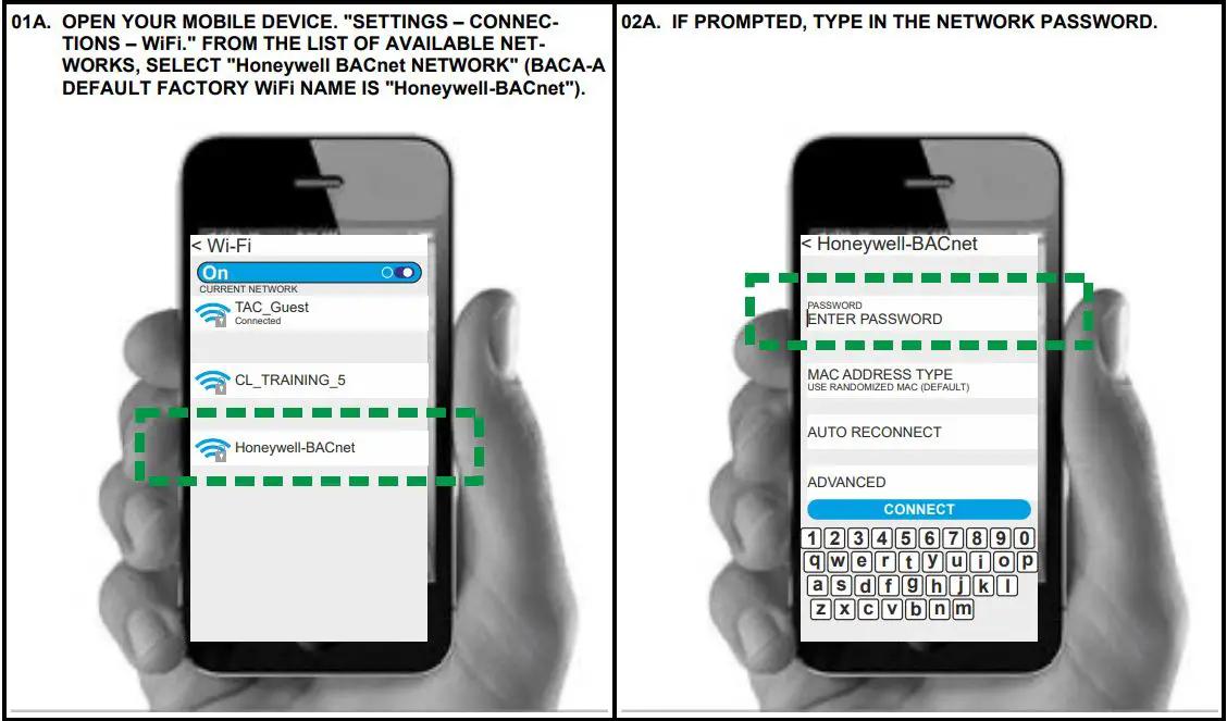 Honeywell E671781 BACnet WiFi Adapter (BACA-A) User Manual - STANDARD PROCEDURE