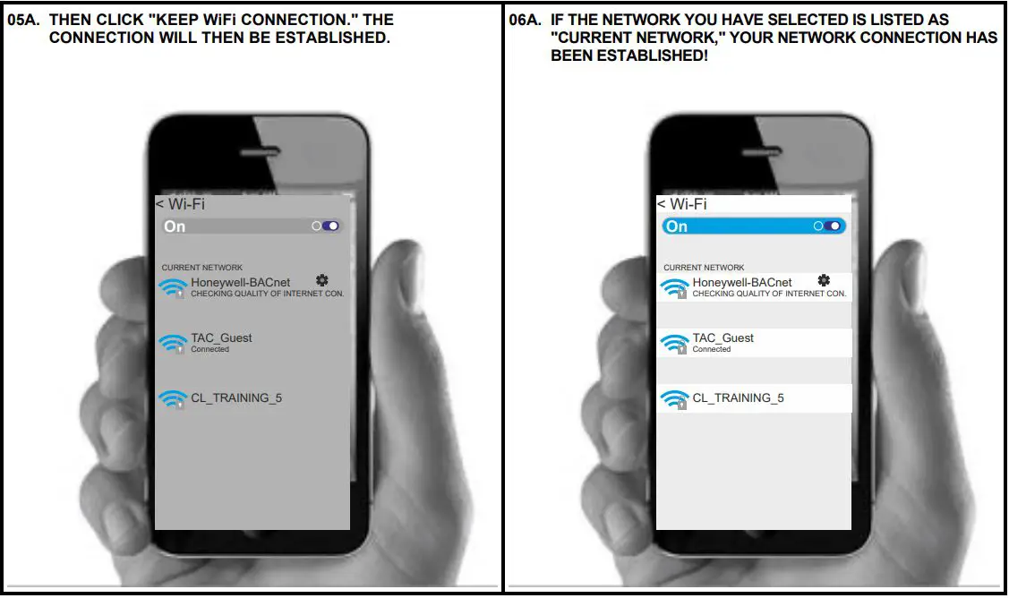 Honeywell E671781 BACnet WiFi Adapter (BACA-A) User Manual - STANDARD PROCEDURE