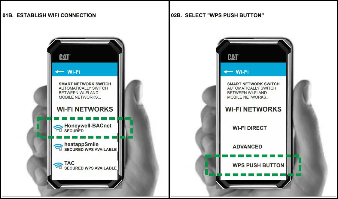 Honeywell E671781 BACnet WiFi Adapter (BACA-A) User Manual - WPS PROCEDURE