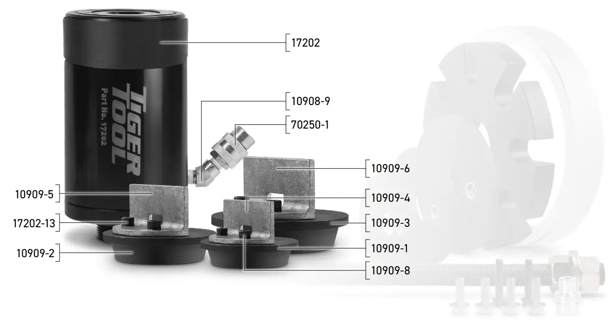 TIGER TOOL 10909 Bearing Race Starter Kit - Fig 11