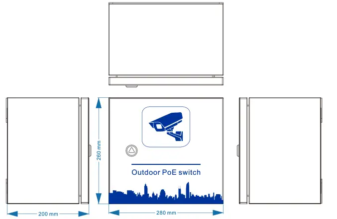 ALTERNETIVO Rainbow RS-1000C Outdoor PoE Switch - 1