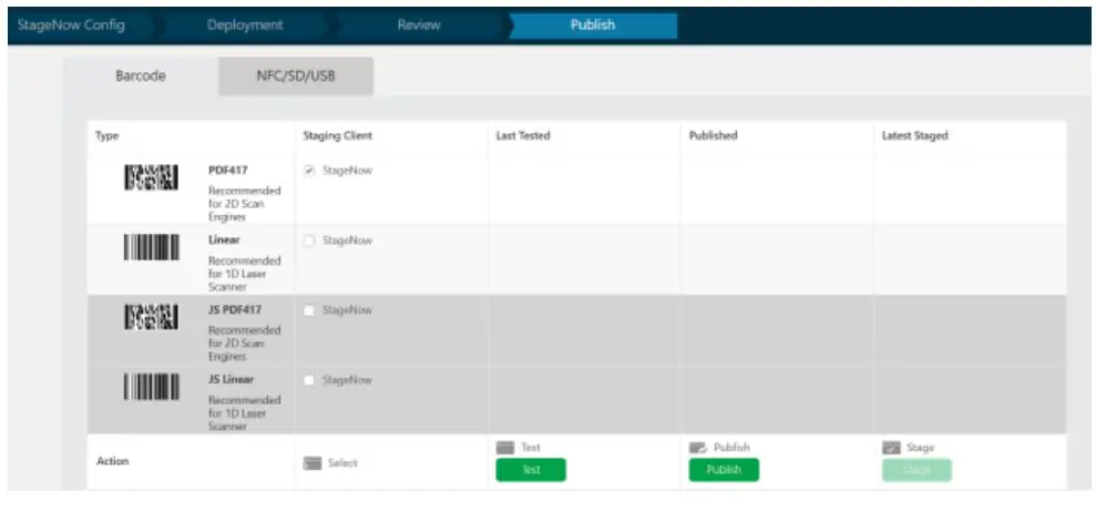 ZEBRA MN-004540-01EN Mobile Parcel - In the Staging Profile screen, select Complete Profile