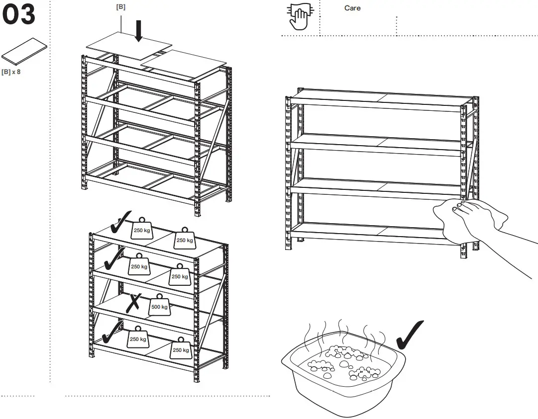 castorama 123001 GoodHome Rand Metal Bookcase - Figure 3