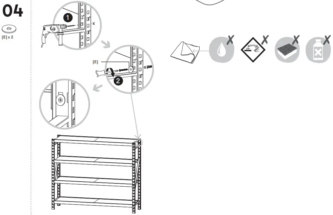 castorama 123001 GoodHome Rand Metal Bookcase - Figure 4