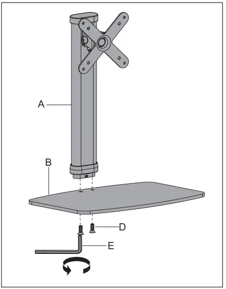 CTA PAD WADMQR Digital Height Adjustable Mount - Base and Clip